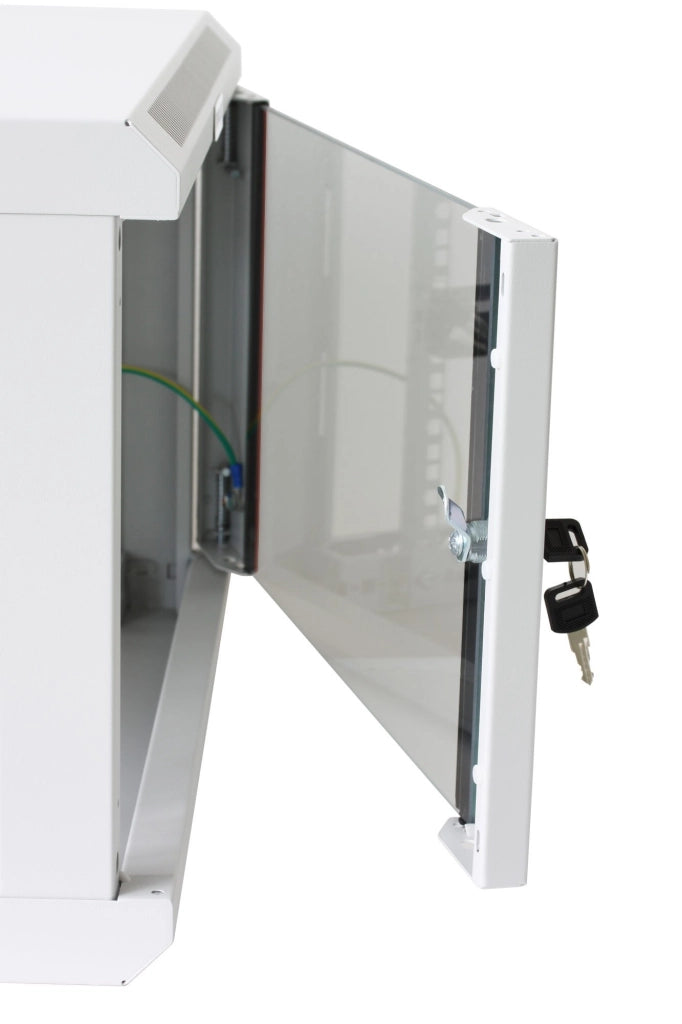 Armadio Rack 19'' a muro 6 unità sezione unica prof. 600mm Grigio