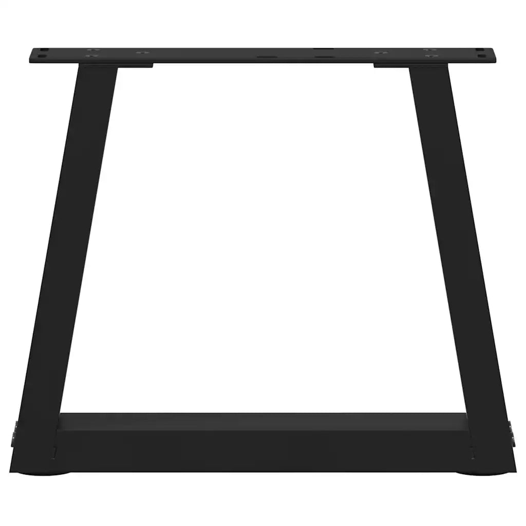 Gambe per Tavolino da Caffè a Forma di V 2 pz Nere 30x(30-31,3) cm Acciaio 4012520