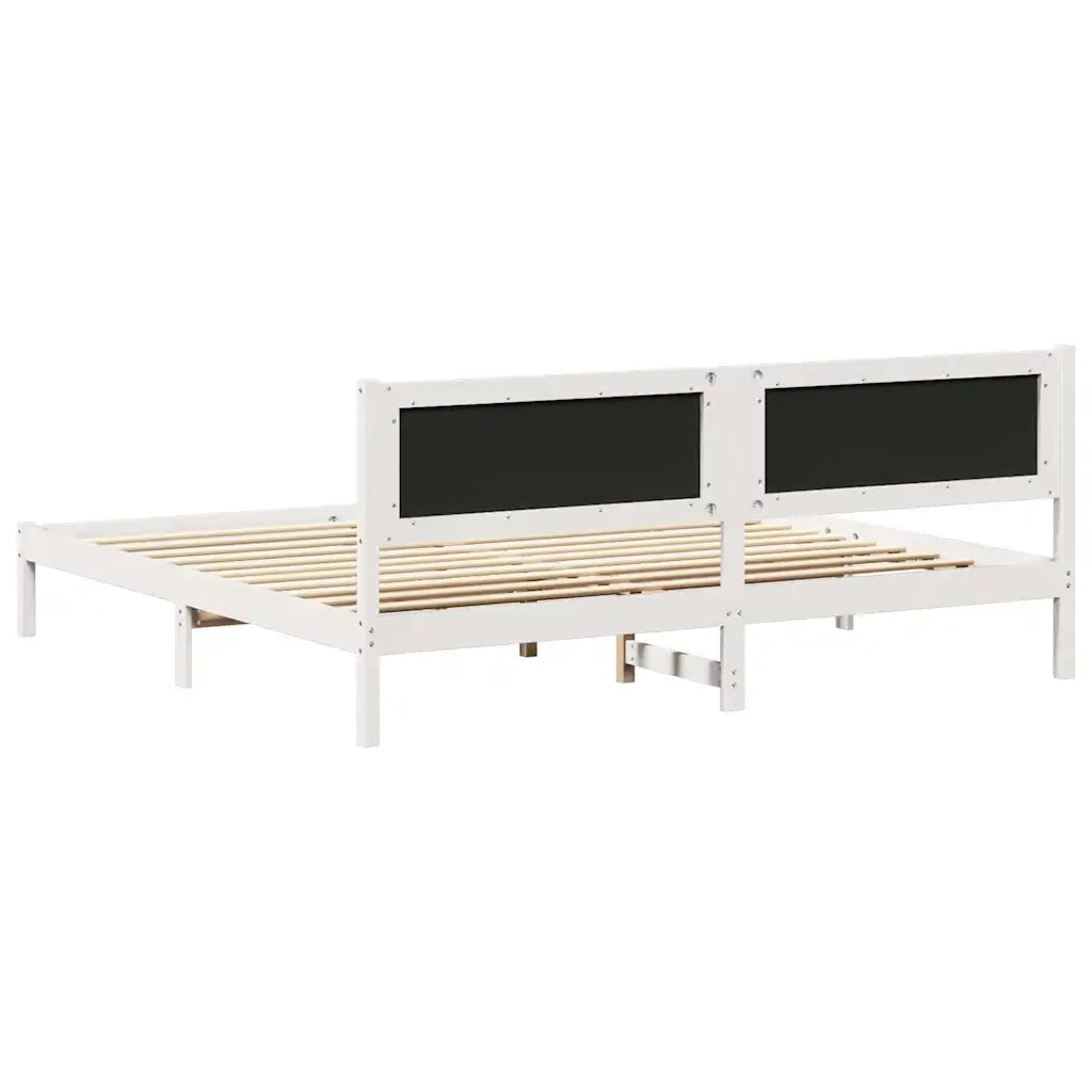 Struttura del letto Grigio chiaro 200 x 200 cm Pino massello 3394242