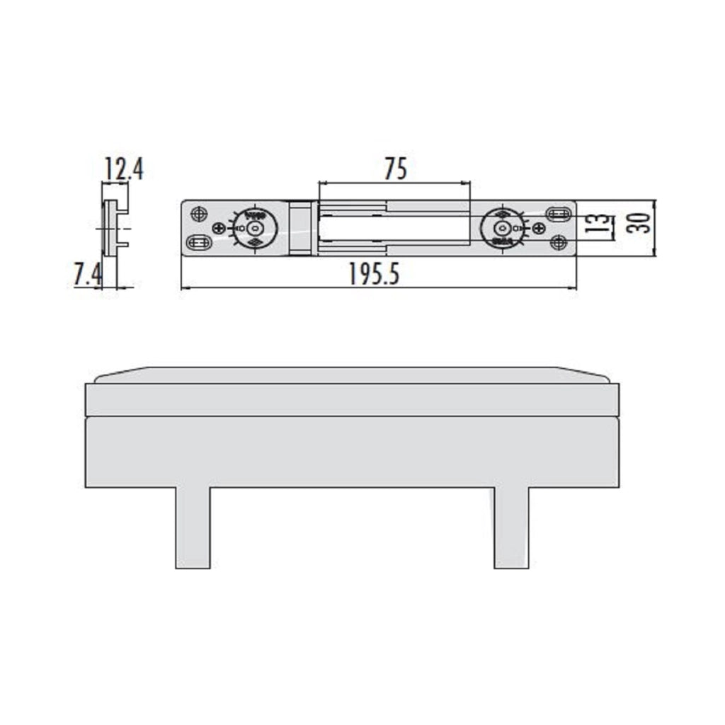 06465-57 CONTROPIASTRA IN METALLO R40. CISA