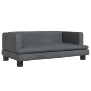 Lettino per Cani Grigio Scuro 80x45x30 cm in Velluto CFW9407452