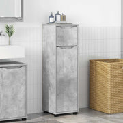 Mobile da Bagno con cassetto Grigio cemento 30,5 x 30 x 101 cm 888740