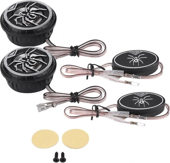 Tweeter Audio 2 Pezzi - Proiettile Creativo Auto Spider Modello - Alta Potenza Alta Fedeltà Luidspreker Tweeter - Installazione Universale