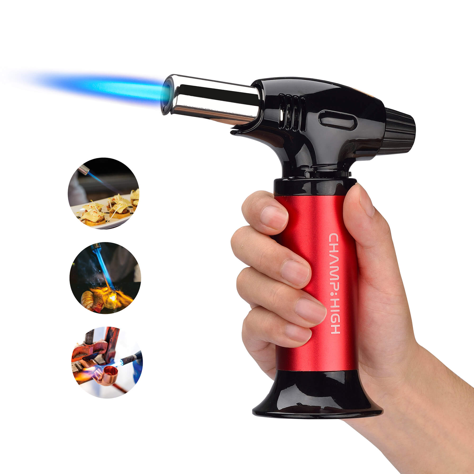 Torcia a Gas Bruciatore da Cucina per Creme Brulee Rosso