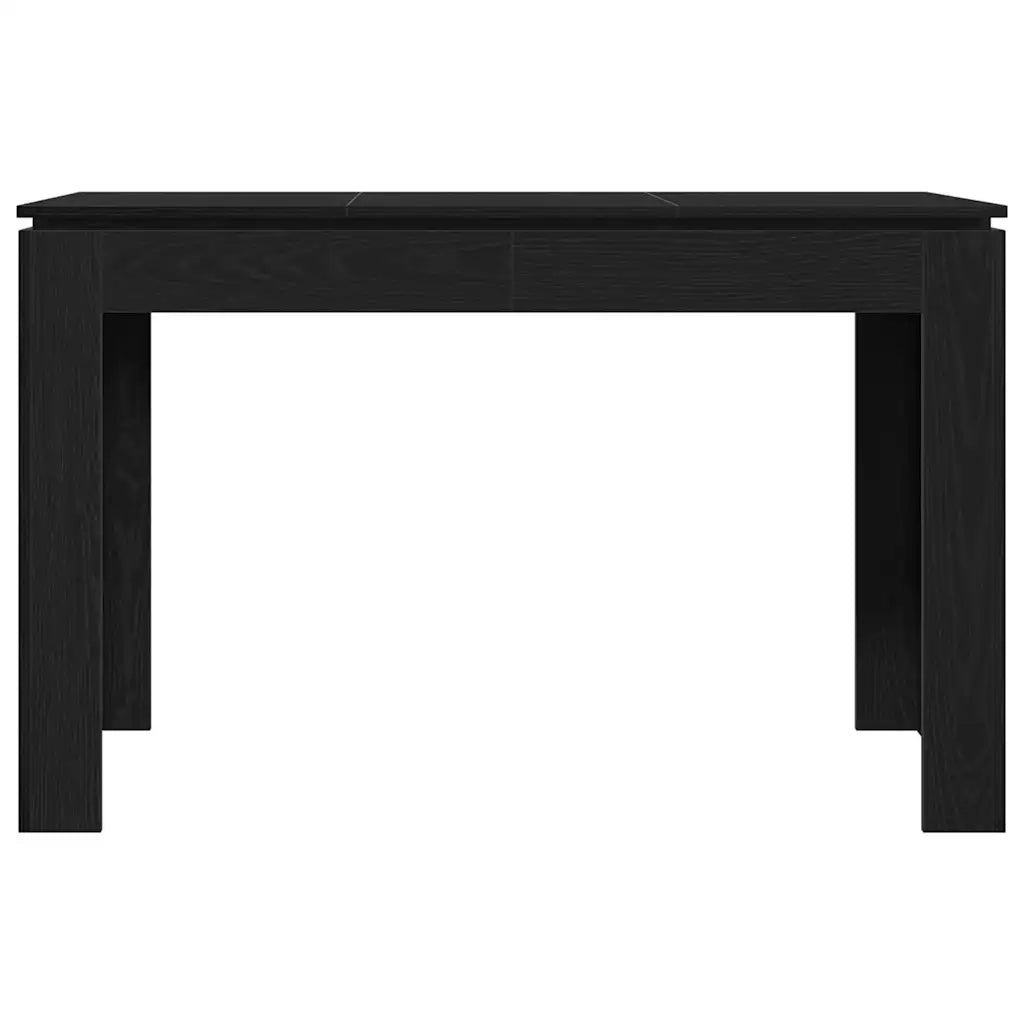 Tavolo da pranzo Rovere Nero 120x60x76 cm in Legno Multistrato 862451