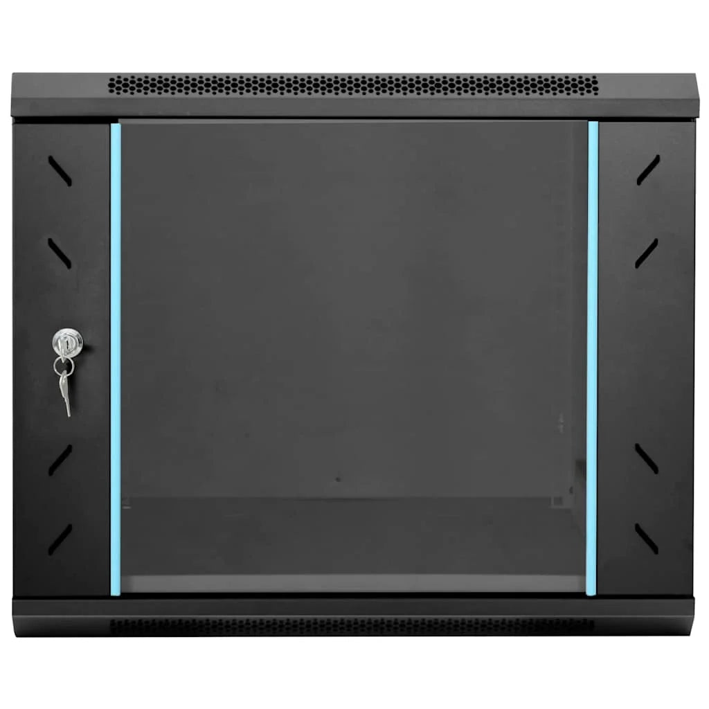 Armadio di rete industriale dal design moderno unità di stoccaggio 60 x 60 x 50 cm acciaio nero 02_0059067