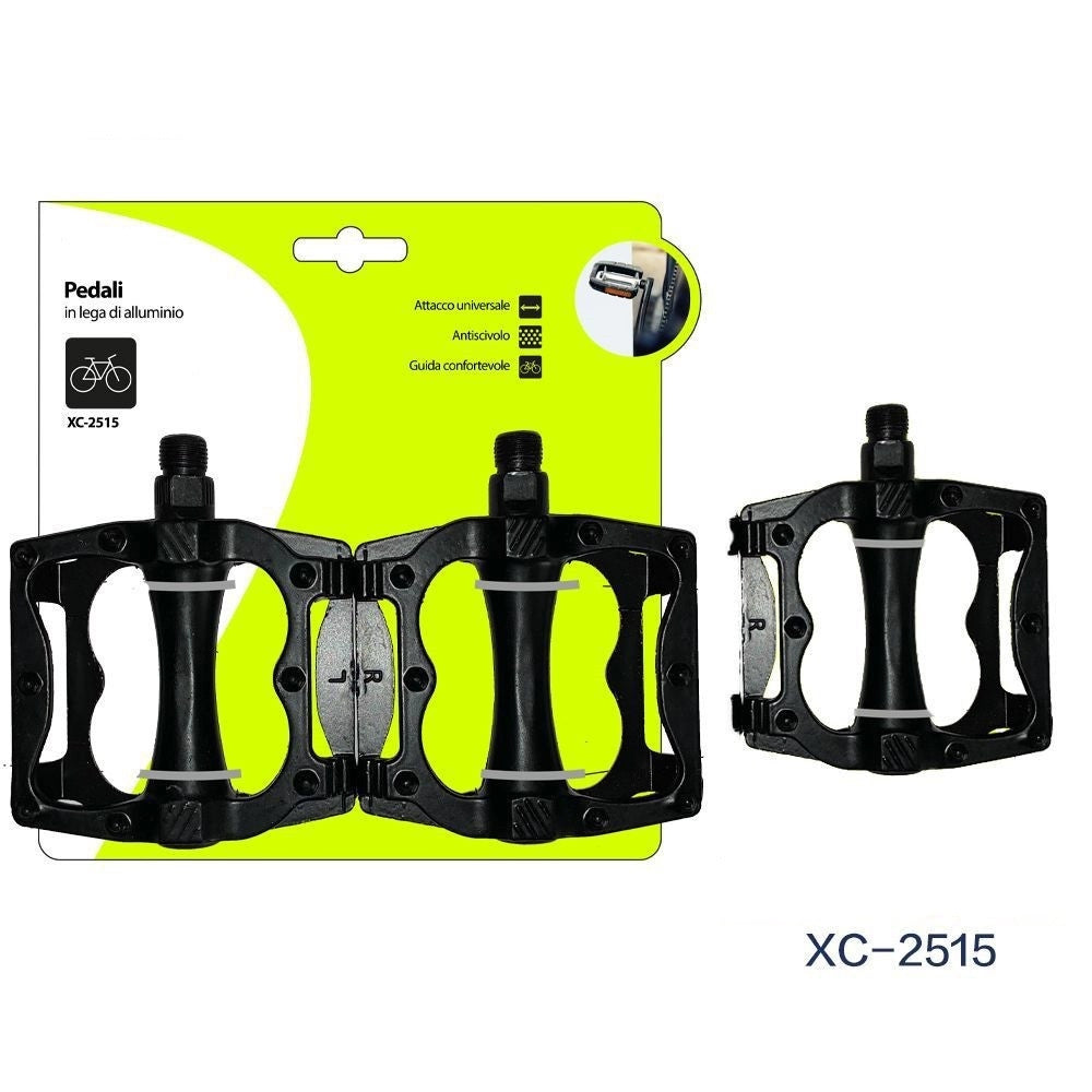Trade Shop - Coppia Pedali Per Bici Bicicletta In Lega Di Alluminio Attacco Universale Xc-2515 -