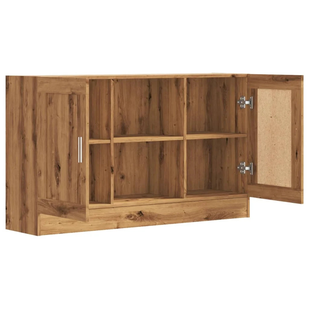 Buffet credenza cassettiera mobiletto mobile contenitore organizer per cucina soggiorno salotto fatto a mano 120 x 30,5 x 70 cm legno ingegnerizzato marrone 02_0030809