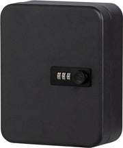 Cassaforte Chiusura Automatica con Chiusura a Codice Nero - Scatola per Chiavi Grande - 200x160x74mm