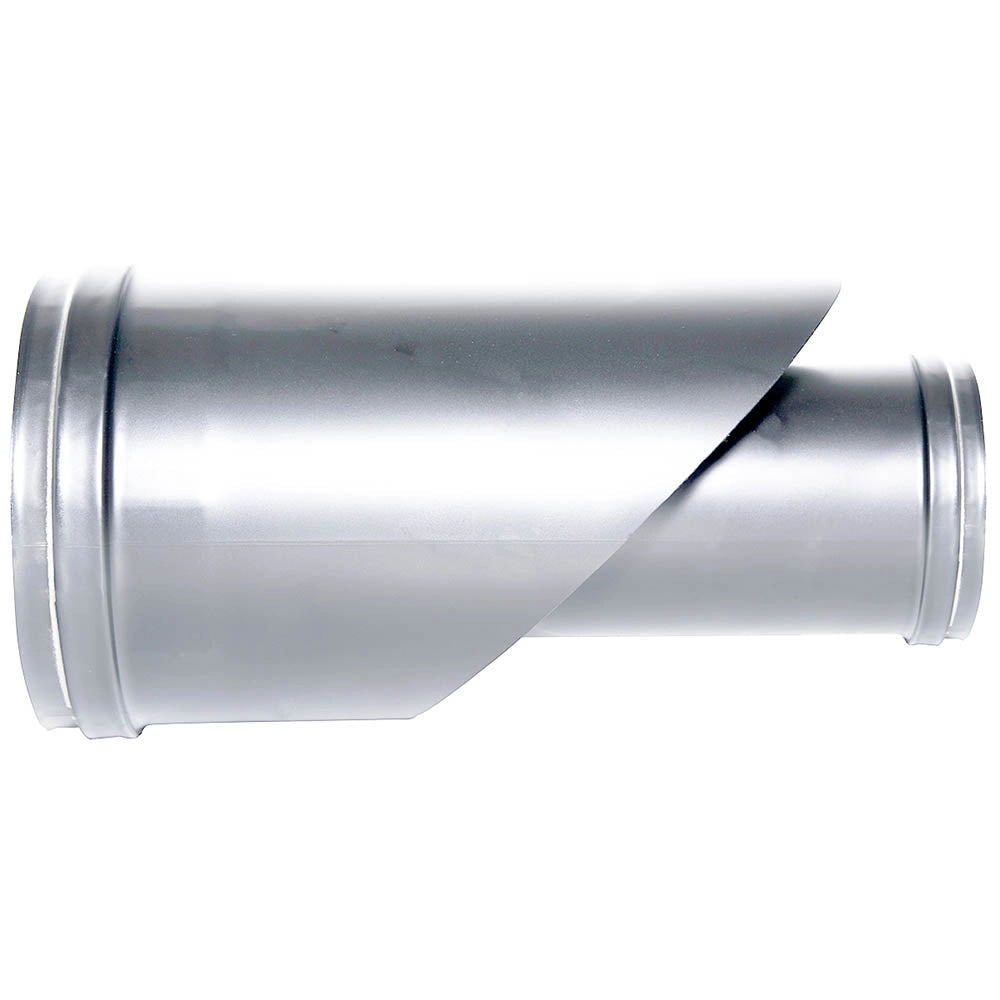 Raccordo coassiale canna fumaria tubo coassiale INOX D. 80/130  CE in acciaio 316 per stufa pellet  Made in Italy UNI 1856/2