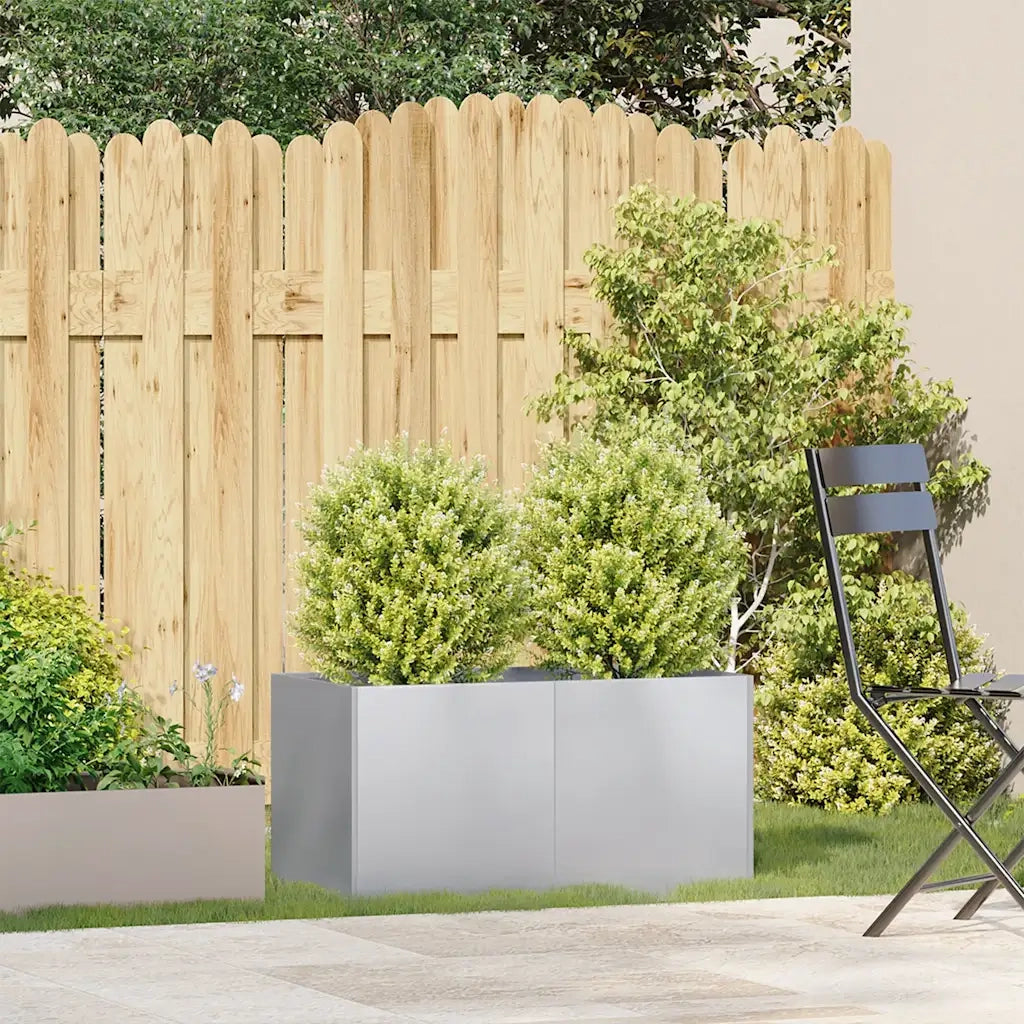 Fioriera 80x40x40 cm in Acciaio Zincato 860673