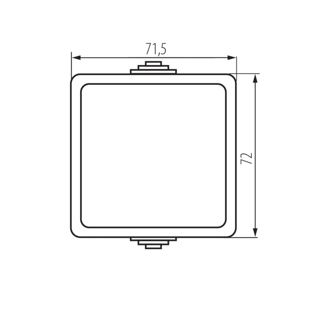 Interruttore deviato nero IP54 TEKNO Kanlux 27354