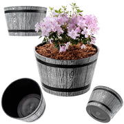 Vaso da fiori KADAX, vaso per fiori, copertura da giardino, rotondo, supporto per fiori in plastica, 30 cm