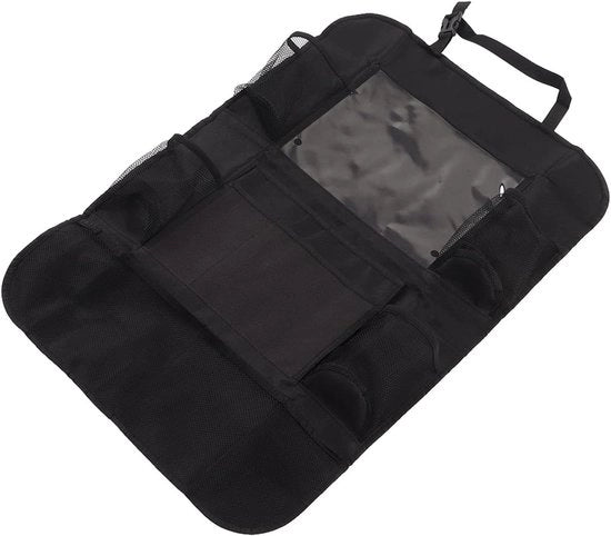 Organizzatore di bagaglio per sedile posteriore con supporto per tablet - più contenitori di stoccaggio - grande capacità - installazione facile - adatto per l'uso in viaggio.
