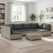7 pz Set Lounge in Rattan con Cuscini GENDT Rattan naturale 3429869