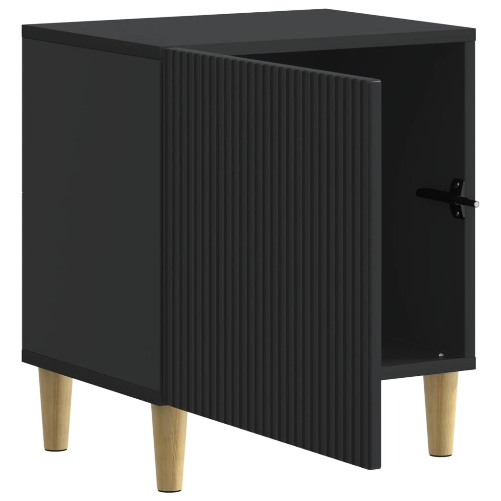Set di 2 Comodini | Armadio da Notte | Mobiletto da notte Nero 43 x 34,5 x 50 cm