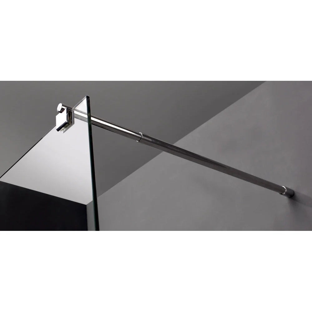 Parete doccia fissa Screen 8 mm 90 cm (86,5-88,0 cm) nichel, vetro trasparente