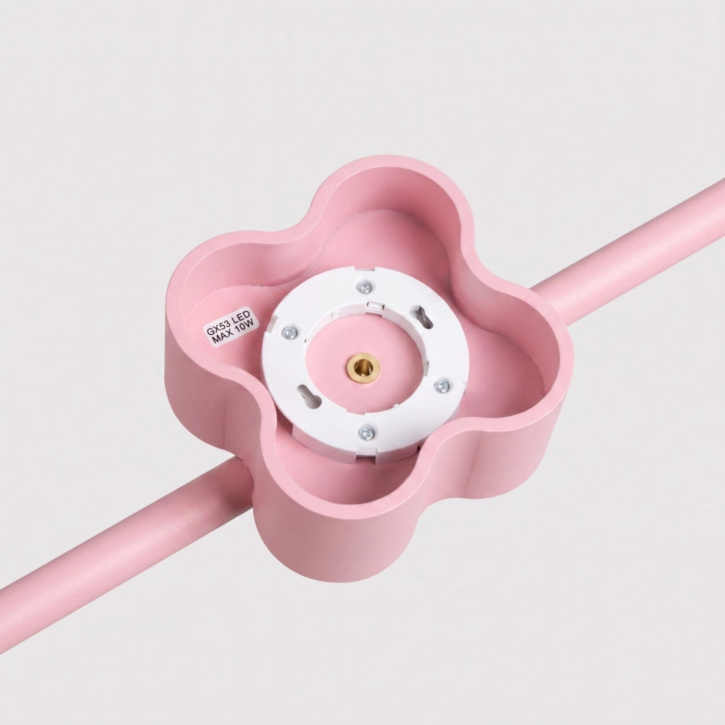 Lampadario OVIO 4 rosa Gx53