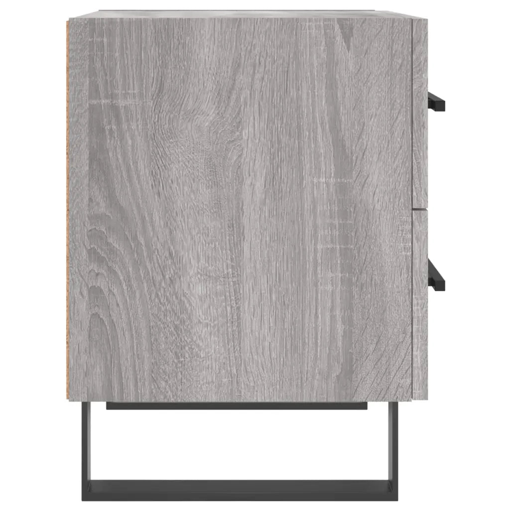 Comodino-Tavolino da notte Grigio Sonoma 40x35x47,5 cm in Legno Multistrato 244429