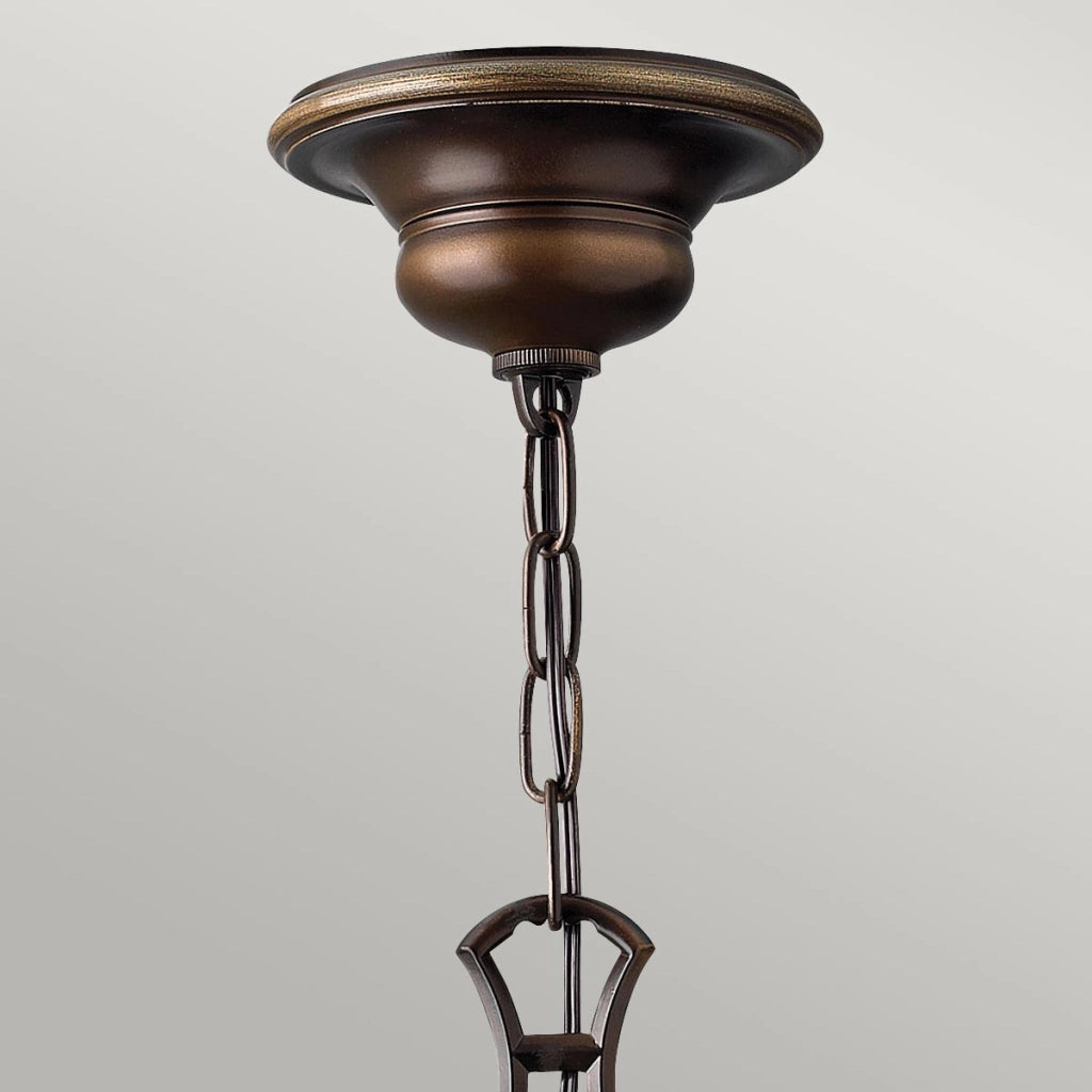 Lampadario classico Cello bronzo antico 6xE27 60W Hinkley