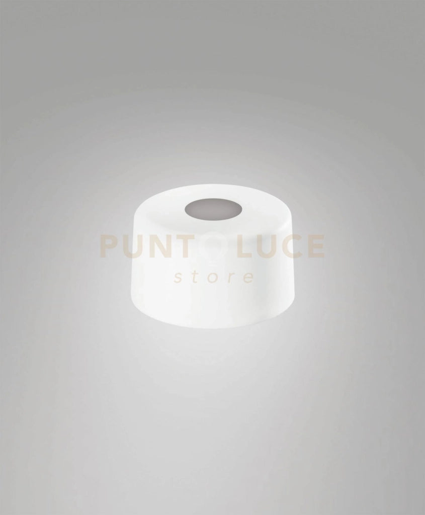 3804-57-102 DIFFUSORE/PARALUME IN METALLO COLORE BIANCO D.15CM H.9CM PER KIT LUCI 8W
