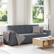 Divano a 3 Posti-Sofa 3 Posti Grigio Scuro 180 cm in Velluto 668617