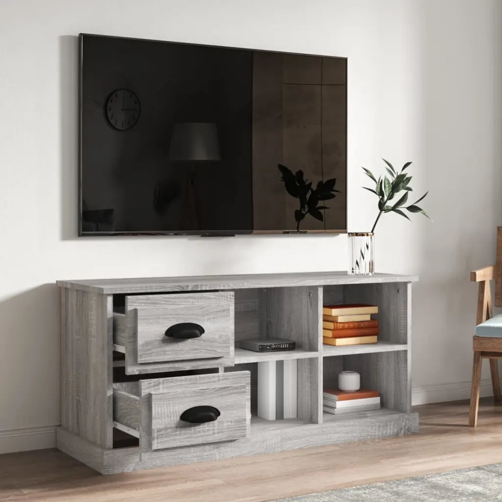 Mobile Porta TV Grigio Sonoma 102x35,5x47,5cm Legno Multistratocod mxl 79153