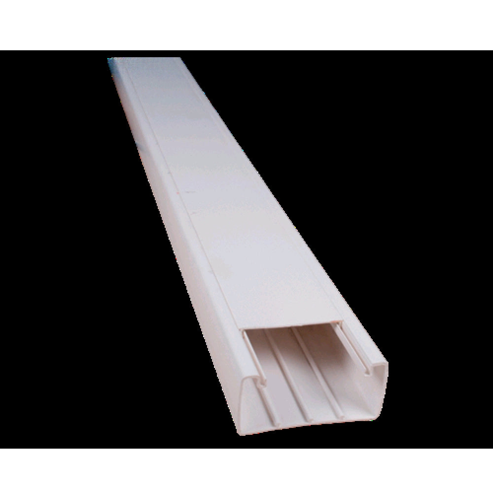 Trade Shop - Set 2 Canalina Passacavi In Plastica 2 Metri 12 X 12 Mm Autoadesiva Ct2 5621212a -