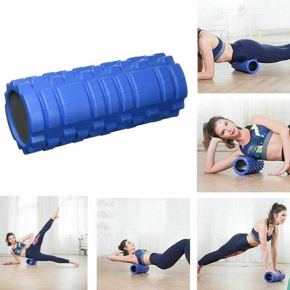 Trade Shop - Rullo Fitness Pilates Schiuma Tubo Esercizi Palestra Yoga Massaggi Schiena -