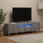 Mobile TV LED Sonoma grigio Legno ingegnerizzato 896251