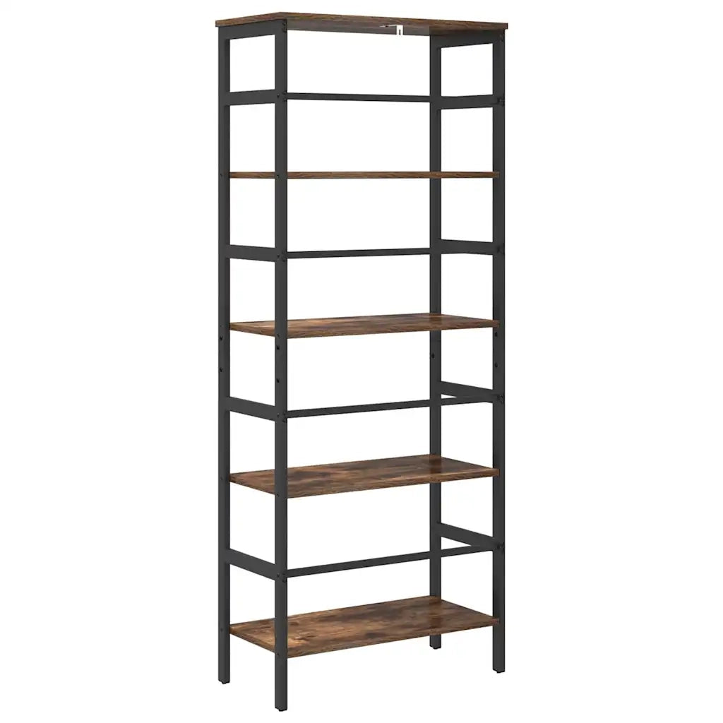 Libreria Rovere fumé 60 x 29,5 x 149 cm Legno multistrato