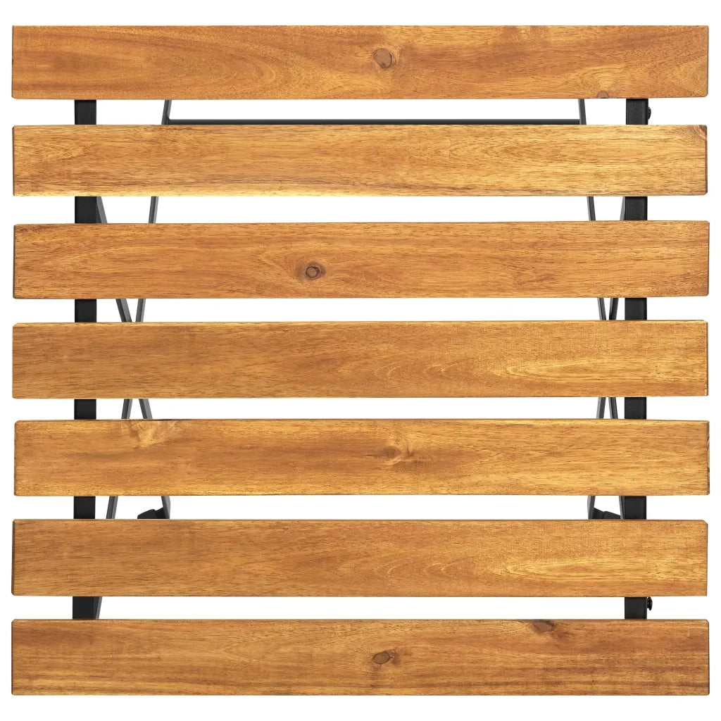 Tavolo da Bistrot 55x54x71 cm in Legno Massello di Acacia cod mxl 34112