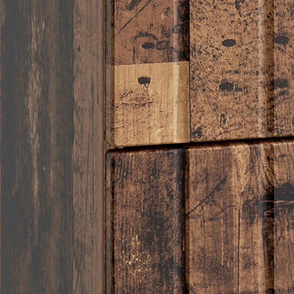 Comodino | Armadio da Notte | Mobiletto da notte con cassetto Legno antico 43x 41 x 68 cm