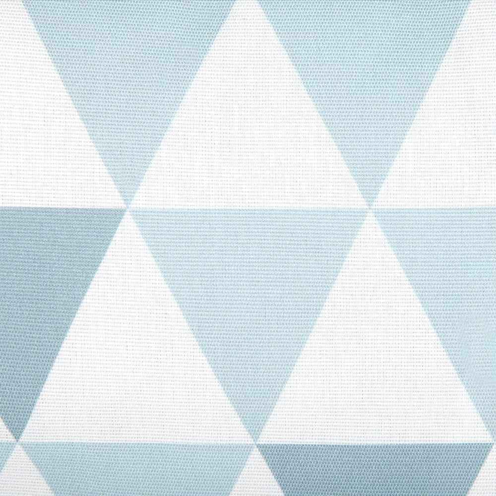 Set di 2 cuscini da esterno in poliestere bianco/azzurro 40 x 70 cm motivo a triangoli