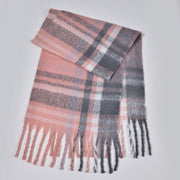 Nuova sciarpa a quadri spessa, elegante e calda, sciarpa lunga con nappe per uomo e donna, perfetta per le coppie.