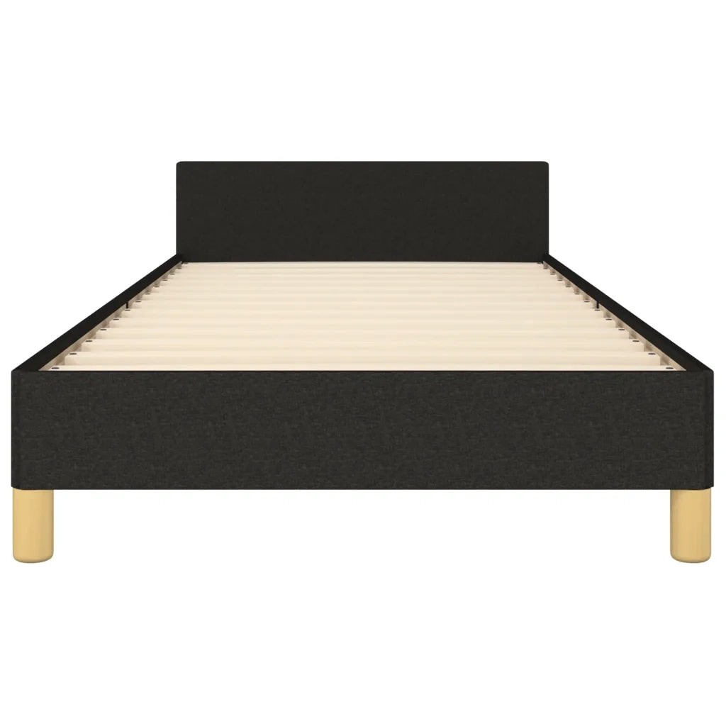 Giroletto senza Materasso Nero 90x190 cm in Tessuto