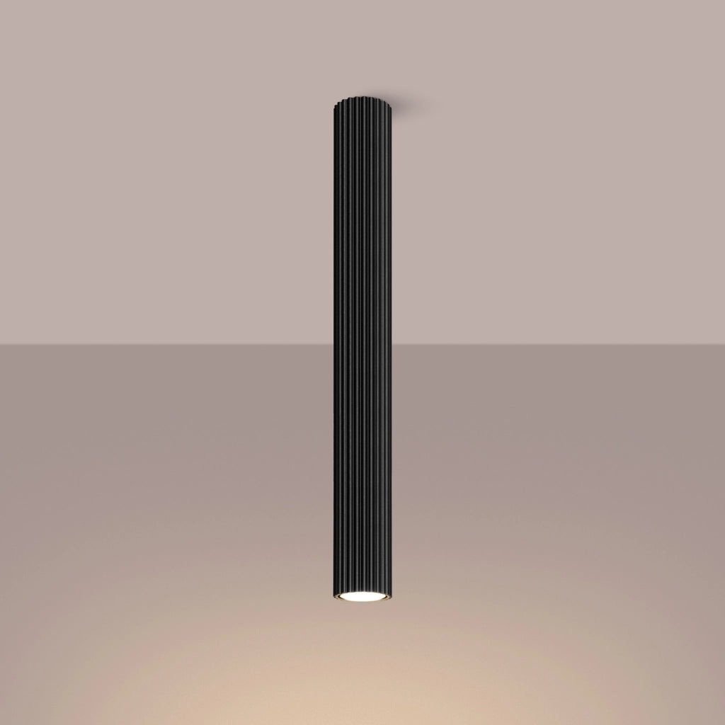 Spot soffitto nero cilindro 60cm GU10 10W Pure Lume