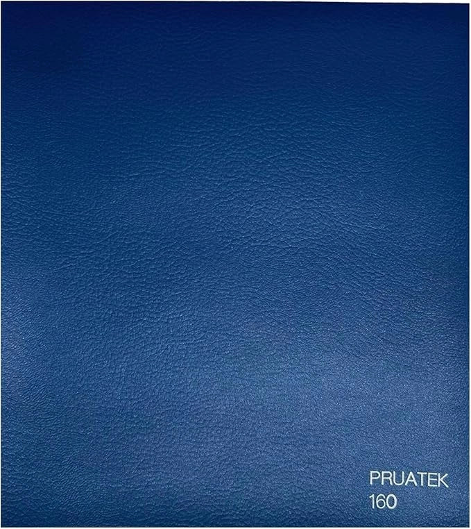 Tessuto FintaPelle Nautica Tappezzeria Alta Qualità "PRUATEK" - Colore BLU ROYAL 160 - Morbida e Resistente - Vendita al Metro - H.140