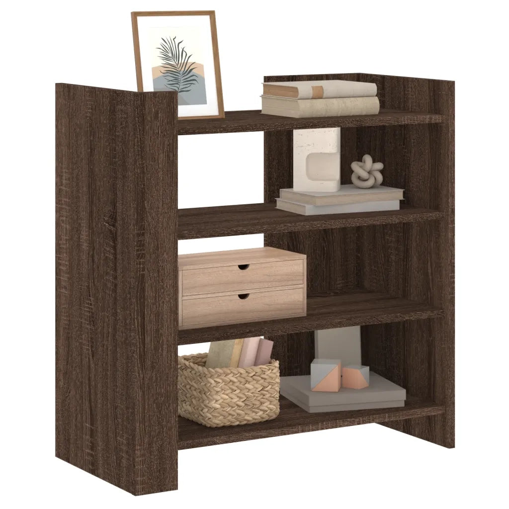 Credenza Rovere Marrone 73,5x35x75 cm in Legno Multistrato 848394