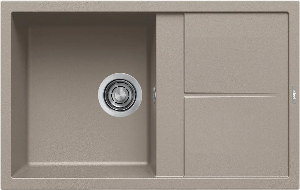 Lavello UNICO 300 79X50 1 vasca + gocciolatoio TORTORA 43