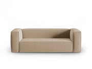 Cosmopolitan Design - Divano "Mackay" 3 posti in velluto sabbia 