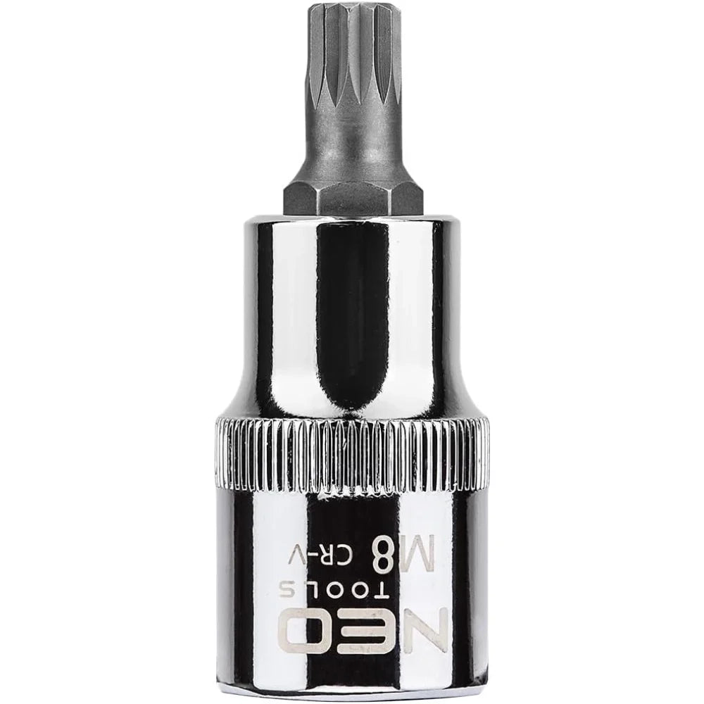 Topex 08-732 inserto spline su b bussola 1/2 m8 x 55 mm accia ds