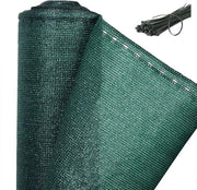 Sistema di protezione per esterno, schermo per protezione dagli insetti, protezione per giardino e balcone, con cavi e anelli di fissaggio, disponibile in nero e verde