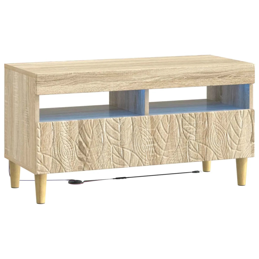 Mobile TV LED a 5 pezzi Rovere Sonoma Legno ingegnerizzato 3416759