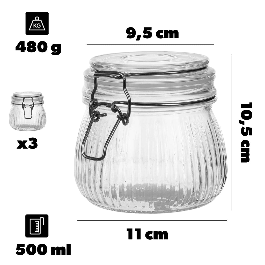 KADAX Pojemnik szklany LINO 500 ml art. 37758 paki