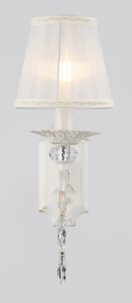 Lampada da parete Elegant in Metallo Grace Bianco con Oro