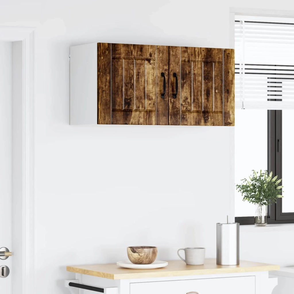 Pensile da cucina | Armadietto a muro LUCCA 2 pz Rovere Fumo 40 x 31 x 40 cm