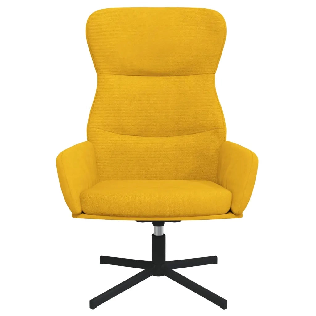 Sedia Relax Giallo Senape in Vellutocod mxl 71397