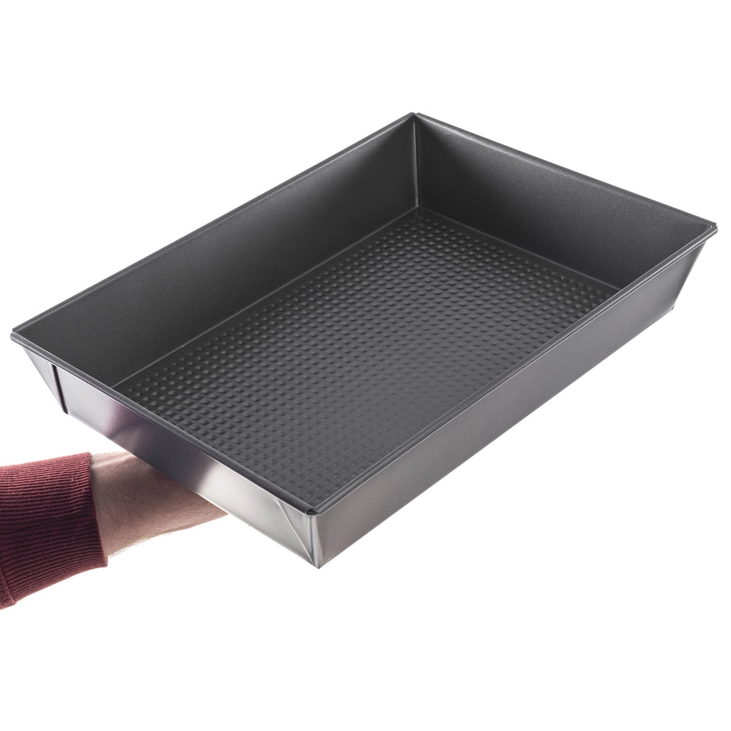 Teglia rettangolare antiaderente KADAX per torte, 34x23x6 cm.