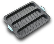 Silicona forma per baguette, forma per pane a stecchi, forma per pane da forno per panificazione casalinga e sandwiches, resistente al forno